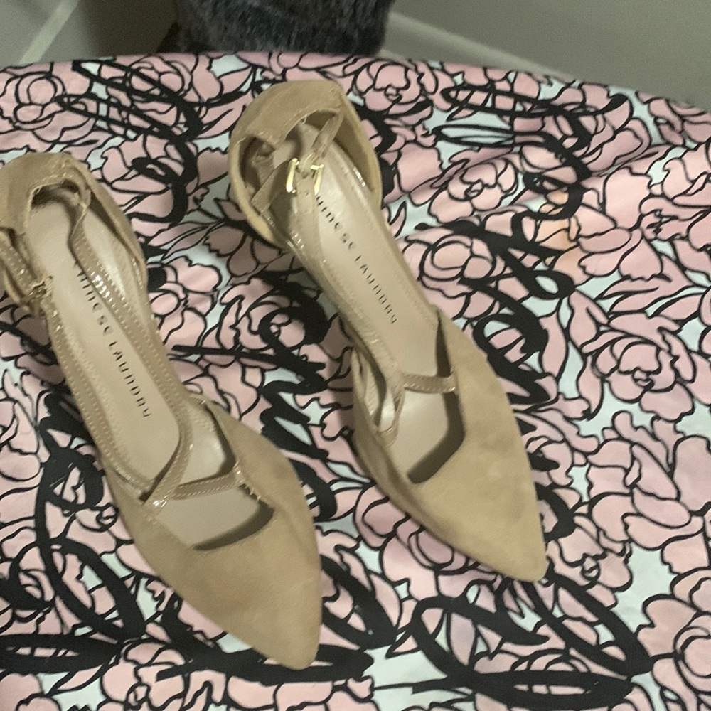 Nude/Tan heels Chinese Laundry size 7 worn once